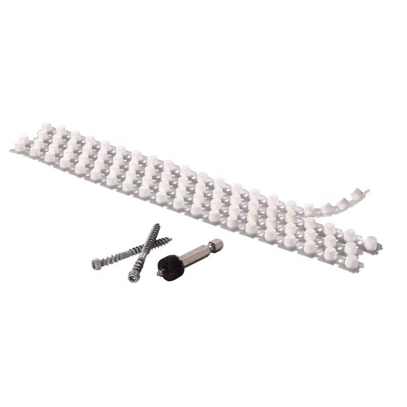 KLEER - Kleer Cortex No. 7 acre X 2 in. L Hex Drive Hex Head Trim Screws with Plugs 50 pk