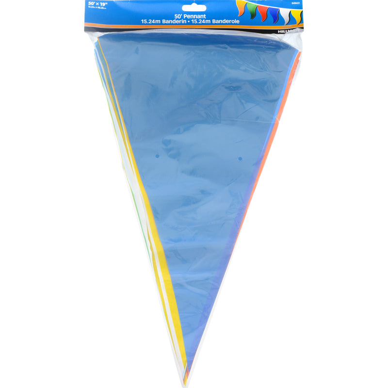 HILLMAN - Hillman Pennant Flag String 19 in. H X 50 ft. L - Case of 5