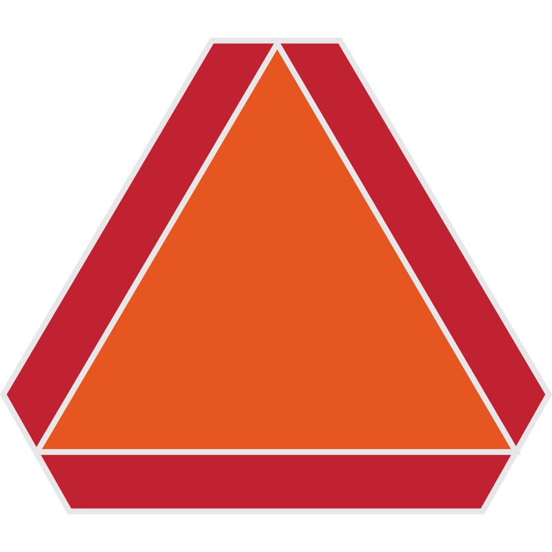 HILLMAN - Hillman English Orange/Red Slow Moving Vehicle Sign 14 in. H X 16 in. W - Case of 6