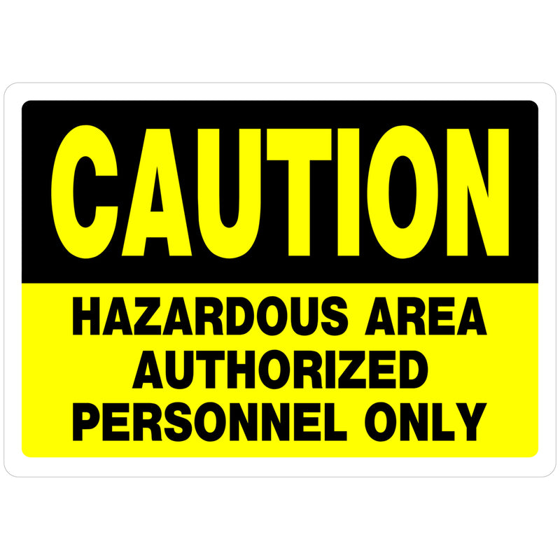 HILLMAN - Hillman English White Caution Sign 10 in. H X 14 in. W - Case of 6