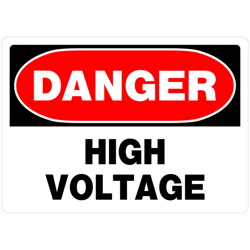 HILLMAN - Hillman English White Danger Sign 10 in. H X 14 in. W - Case of 6 [842062]