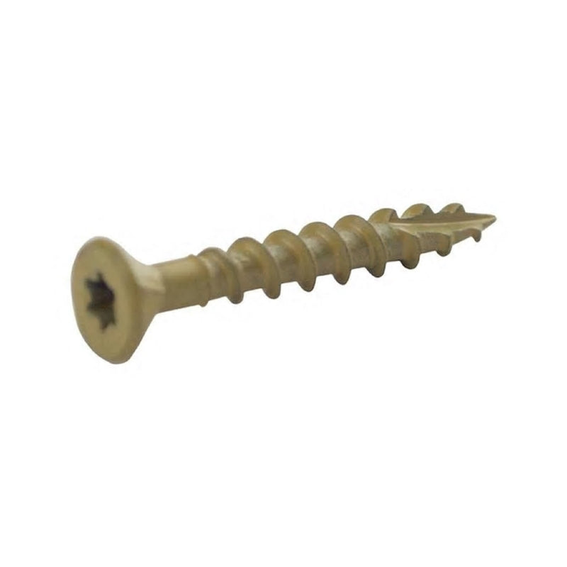 PRIMEGUARD PLUS - Grip-Rite PrimeGuard Plus No. 8 wire X 1-1/4 in. L Tan Star Bugle Head Deck Screws 1 lb 194 pk