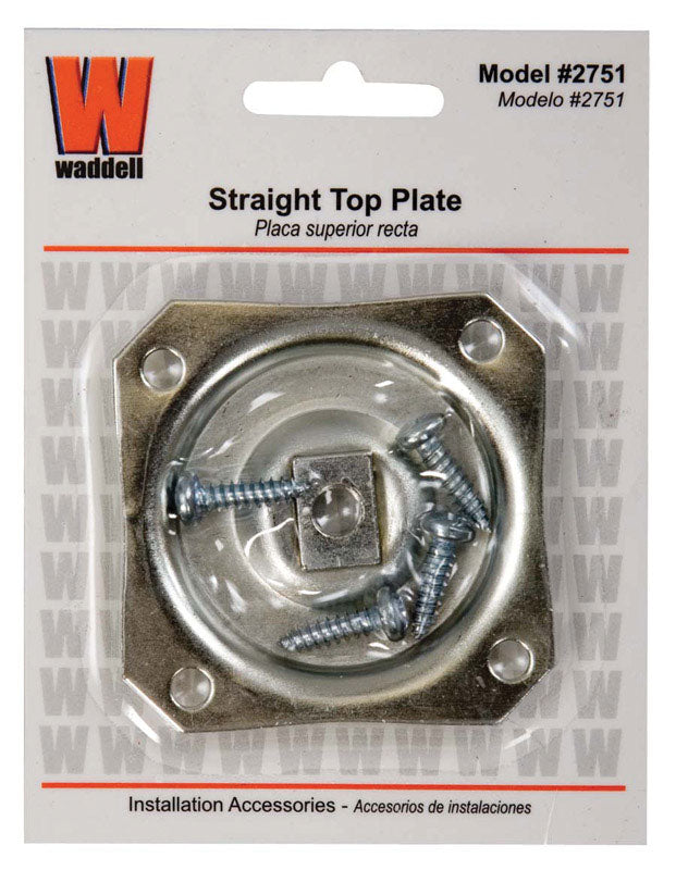 WADDELL - Waddell 2-1/2 in. H Straight Steel Table Leg Plate