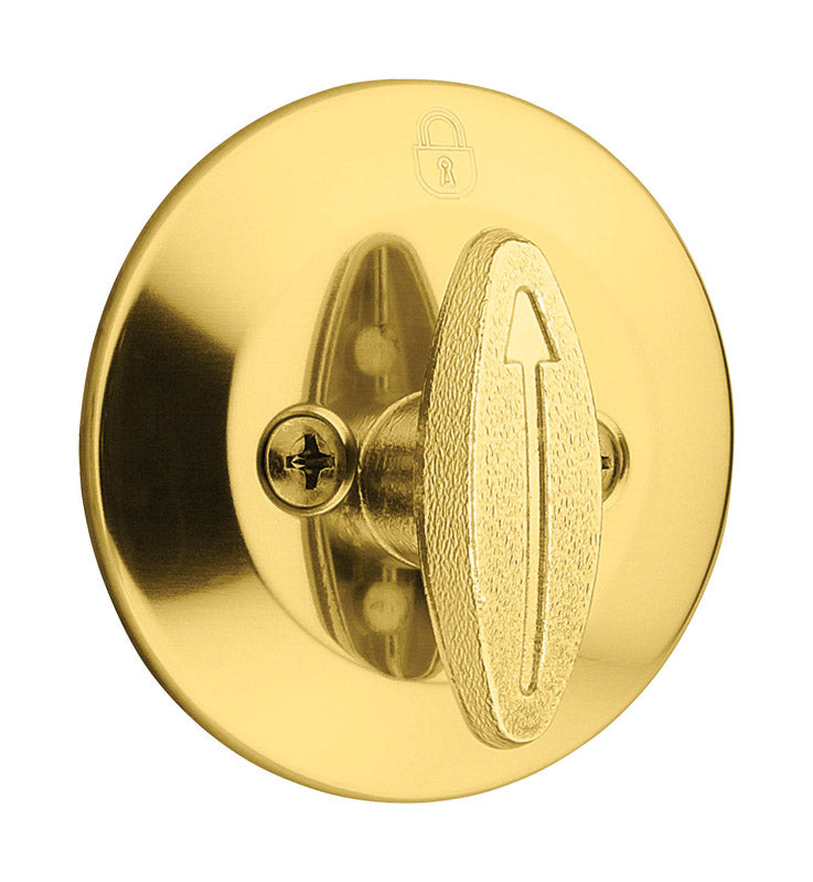 KWIKSET - Kwikset Polished Brass Metal Deadbolt [96630-059]