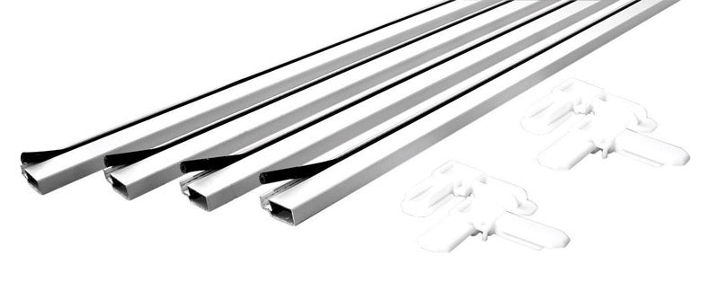 PRIME-LINE - Prime-Line White Aluminum 5/16 in. W X 3/4 in. L Screen Frame Kit 1 pk [PL7813]