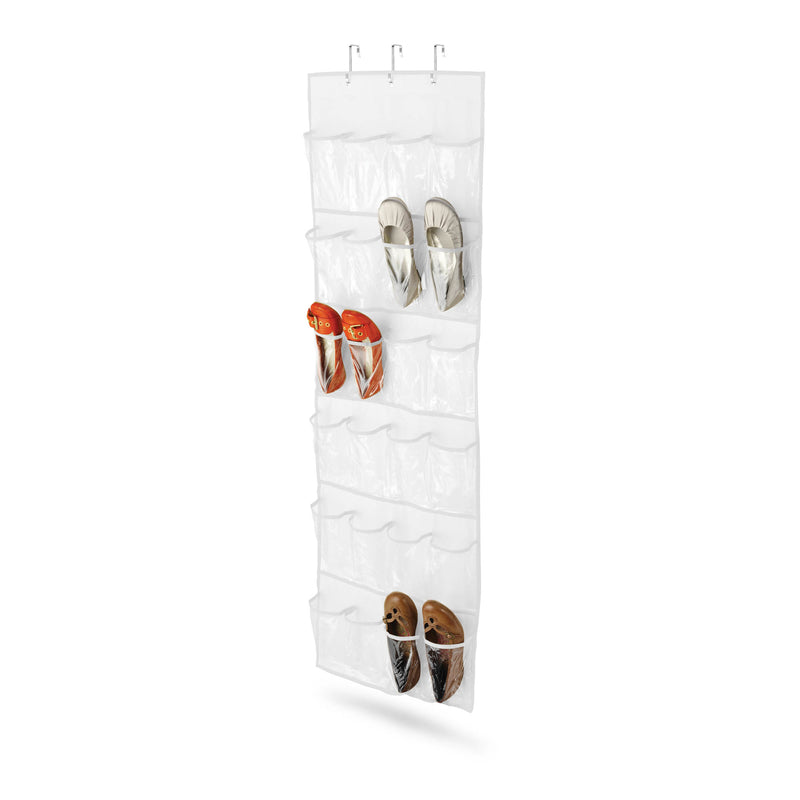 HONEY-CAN-DO - Honey-Can-Do 57 in. H X 2.5 in. W X 21 in. L Polyester Hanging Shoe Organizer