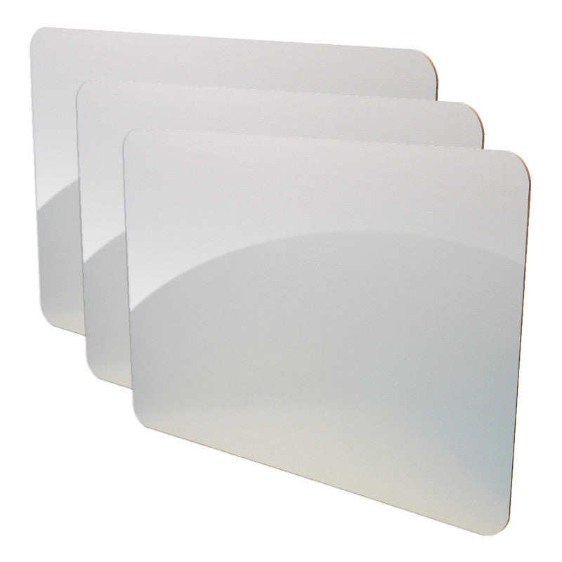 Dry Erase Board, 12" x 18", Pack of 3