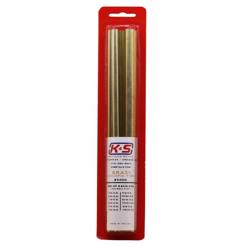 K&S - K&S 12 in. L Round Brass Tube 12 pk