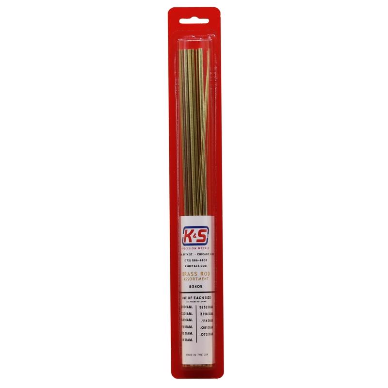 K&S - K&S 12 in. L Round Brass Tube 11 pk