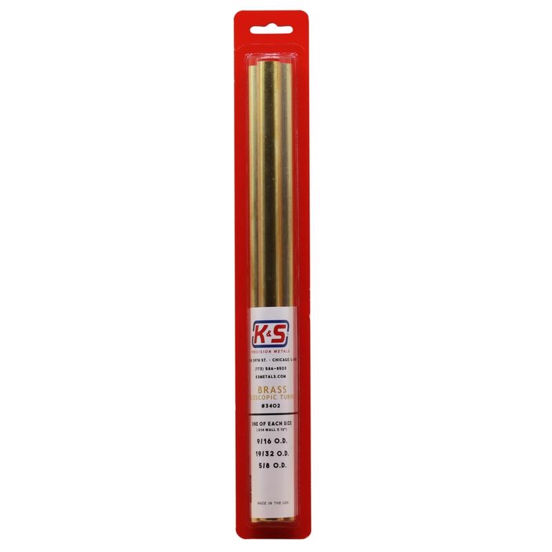 K&S - K&S 12 in. L Round Brass Tube 3 pk