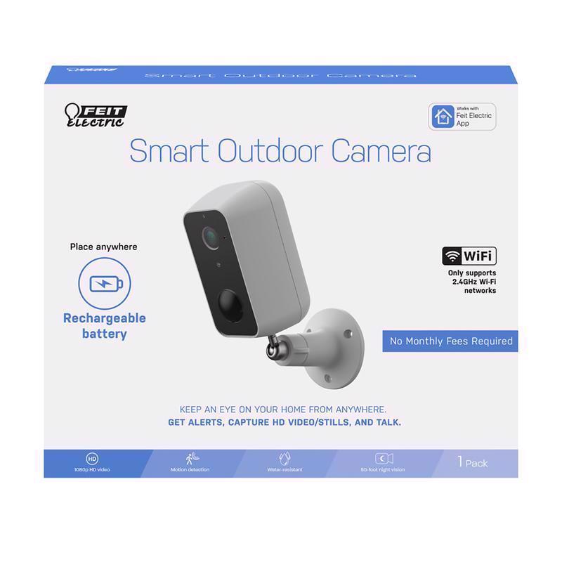 FEIT - Feit Smart Home Battery Powered Outdoor Wi-Fi Security Camera