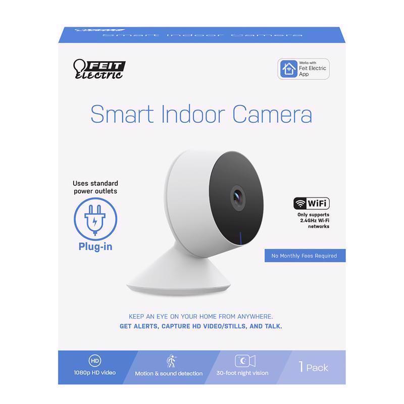 FEIT - Feit Smart Home Plug-in Indoor Wi-Fi Security Camera