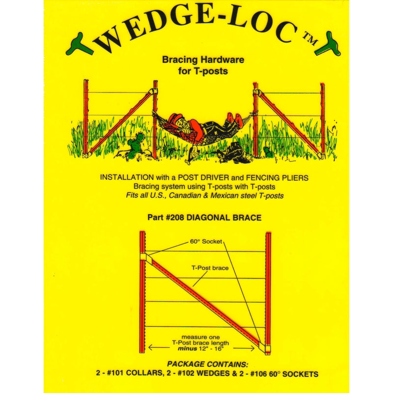 WEDGE-LOC - Wedge-Loc 2 in. H X 7.5 in. W Aluminum Diagonal  Brace