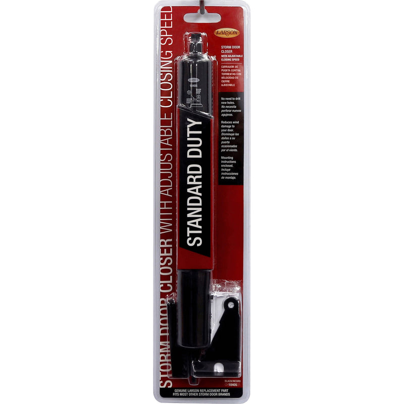 LARSON - Larson Standard Duty Black Aluminum Pneumatic Door Closer