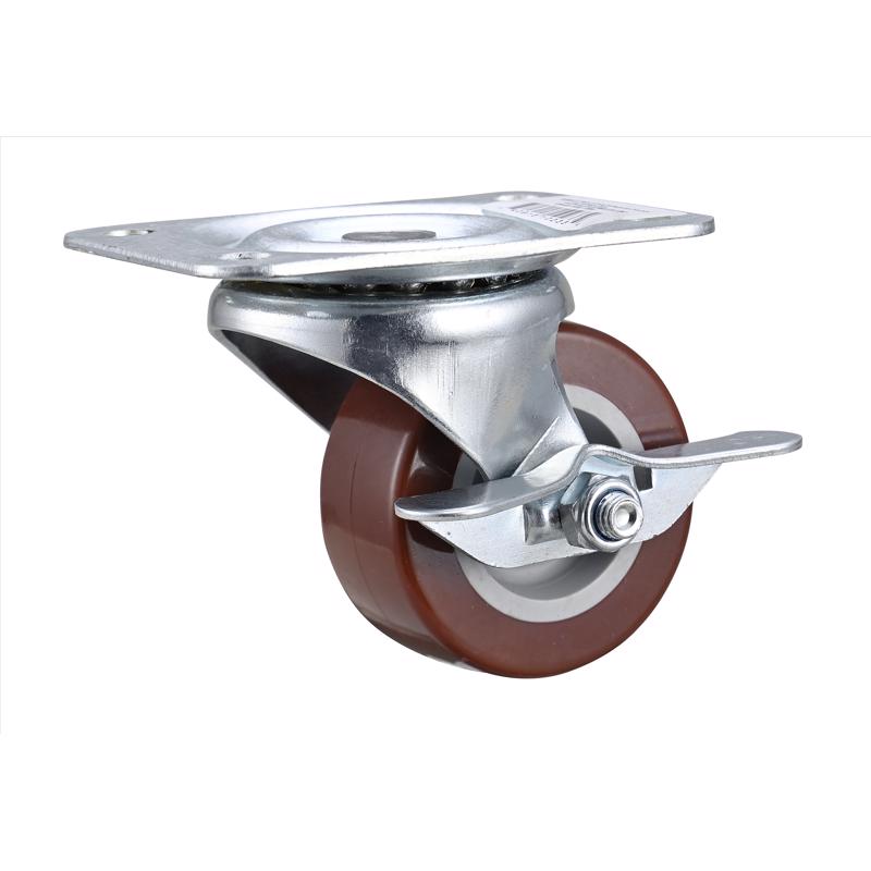 PROJEX - Projex 2-1/2 in. D Swivel Hard Rubber Caster 125 lb 1 pk [9274]