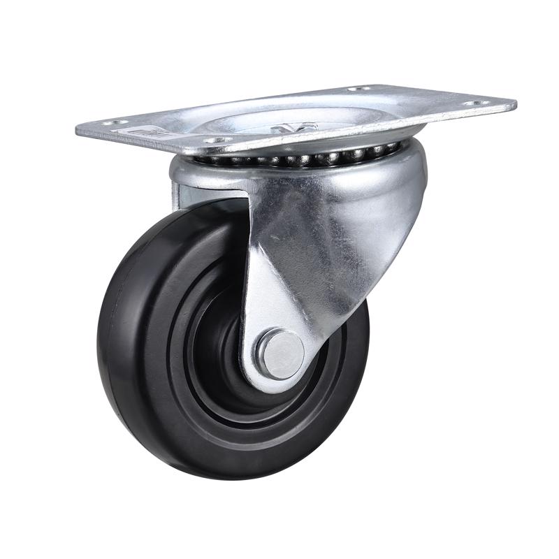 PROJEX - Projex 4 in. D Swivel Soft Rubber Caster with Swivel Plate 200 lb 1 pk [9629]