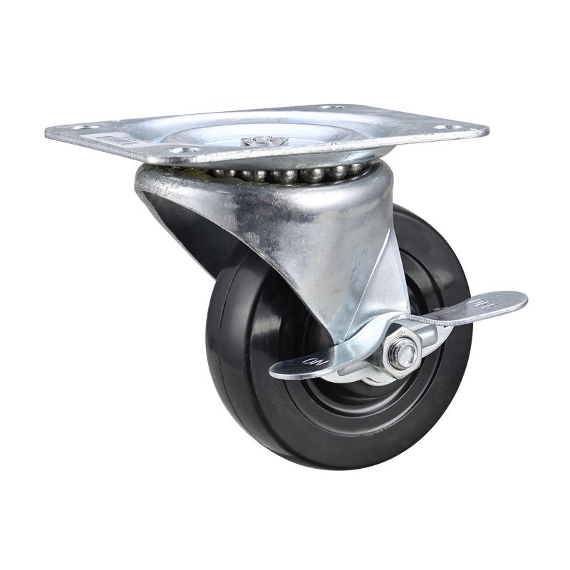 PROJEX - Projex 4 in. D Swivel Soft Rubber Caster with Swivel Plate 200 lb 1 pk [9630]