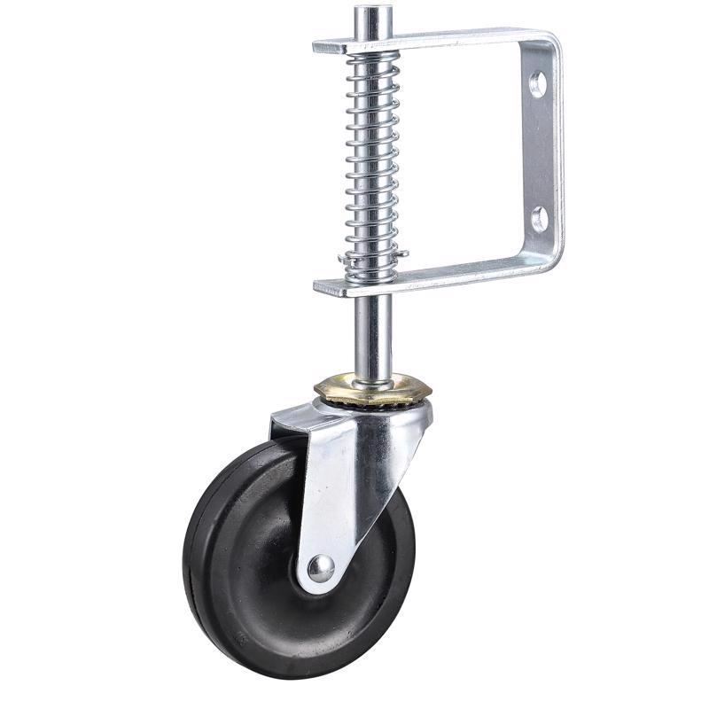SHEPHERD HARDWARE - Shepherd Hardware 4 in. D Swivel Hard Rubber Gate Caster 125 lb 1 pk