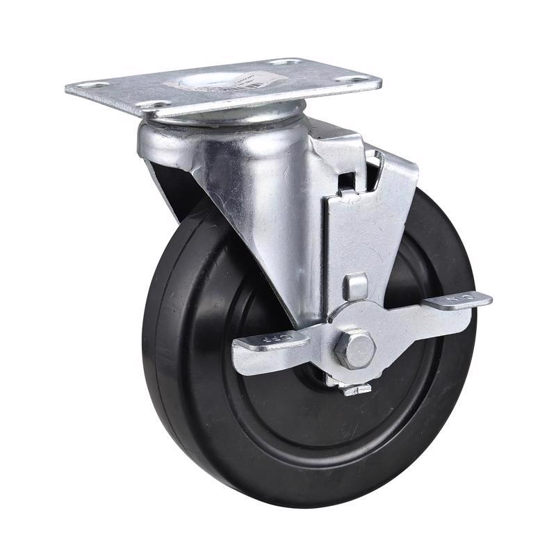 PROJEX - Projex 5 in. D Swivel Soft Rubber Caster 225 lb 1 pk