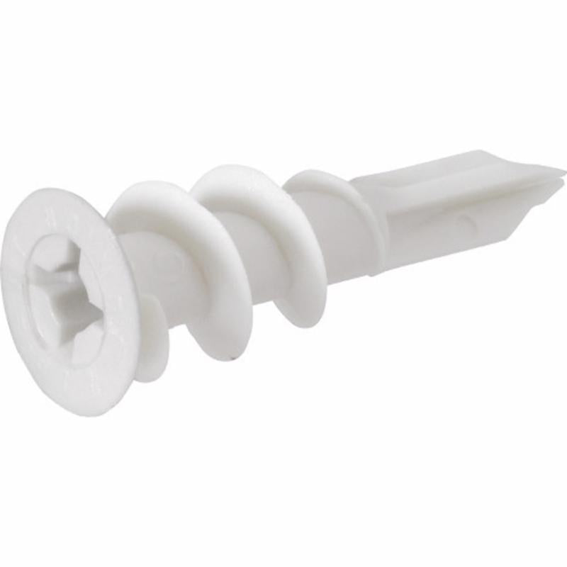 HILLMAN - Hillman 1.5 in. L Nylon Ribbed Head Drywall Anchors 100 pk [376647]