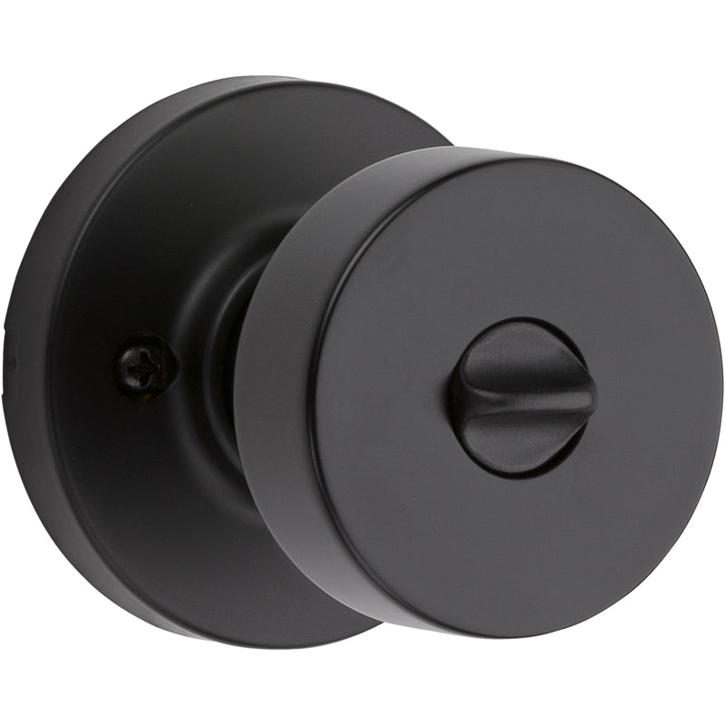 KWIKSET - Kwikset Signature Series Pismo Iron Black Entry Knob KW1 2-1/4 in.