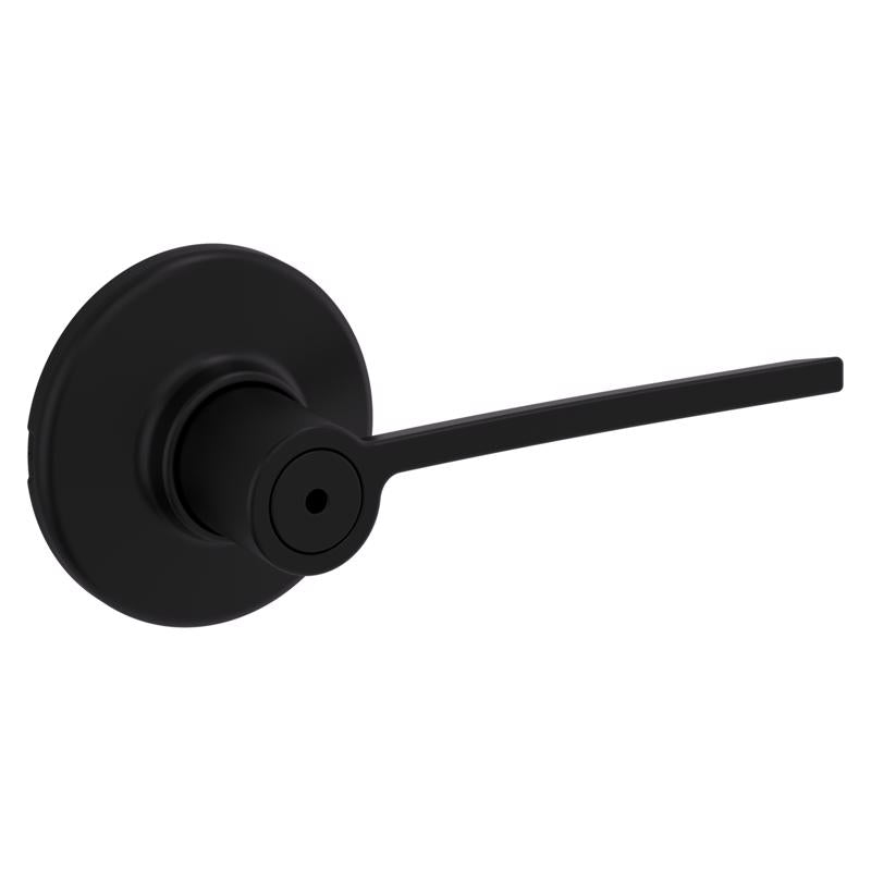 KWIKSET - Kwikset Ladera Matte Black Bed and Bath Lever Right or Left Handed