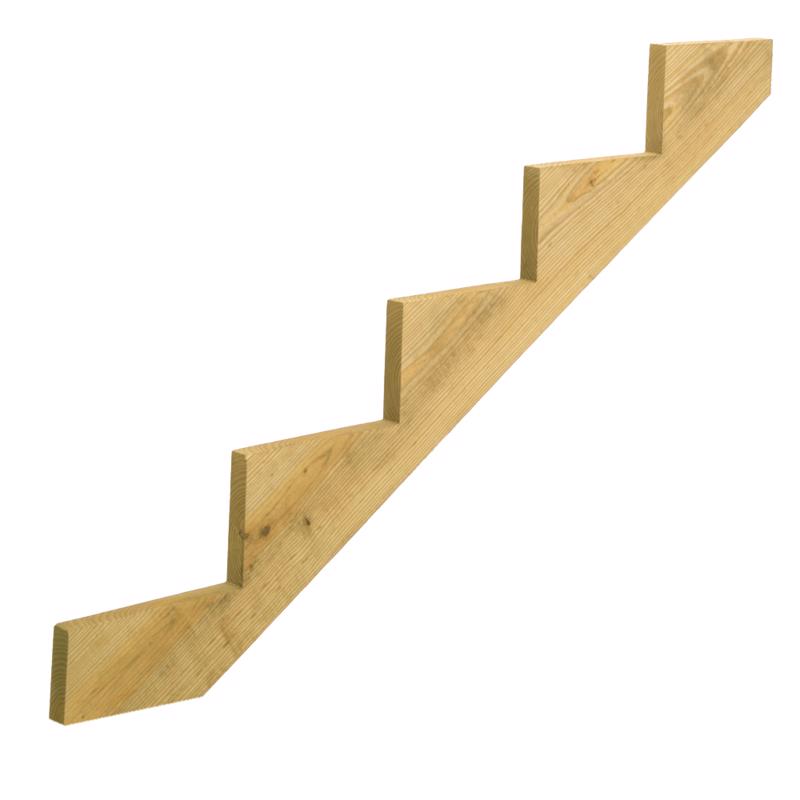 PROWOOD - ProWood 1.5 in. X 11.25 in. W X 5 ft. L Southern Yellow Pine Stair Stringer #2/BTR Grade