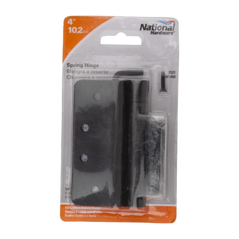 NATIONAL HARDWARE - National Hardware 4 in. L Oil Rubbed Bronze Spring Hinge 1 pk