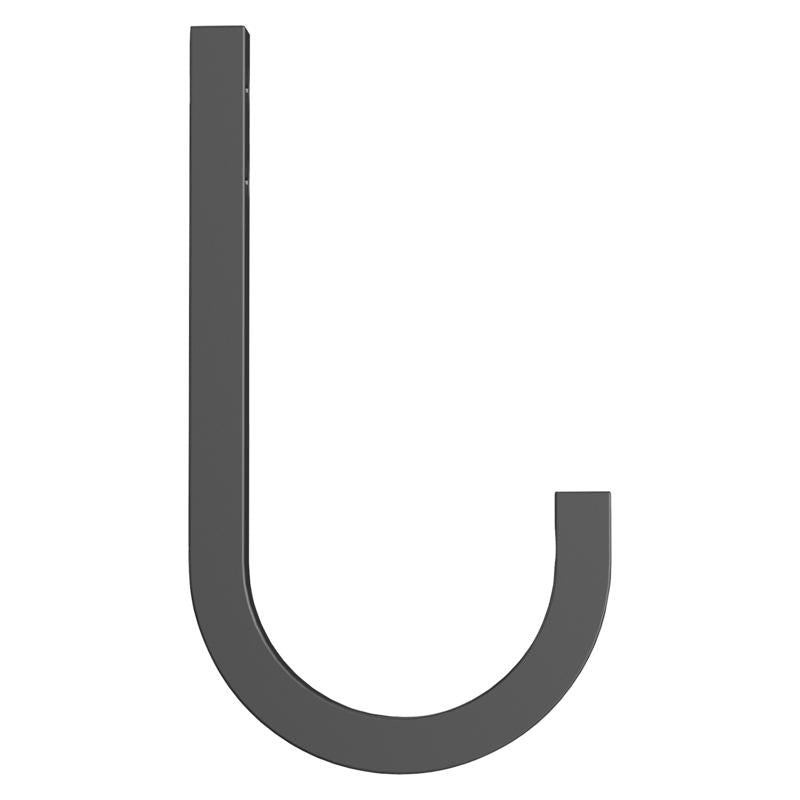NATIONAL HARDWARE - National Hardware Reed Medium Matte Black Black Steel 4 in. L Hook 60 lb 1 pk