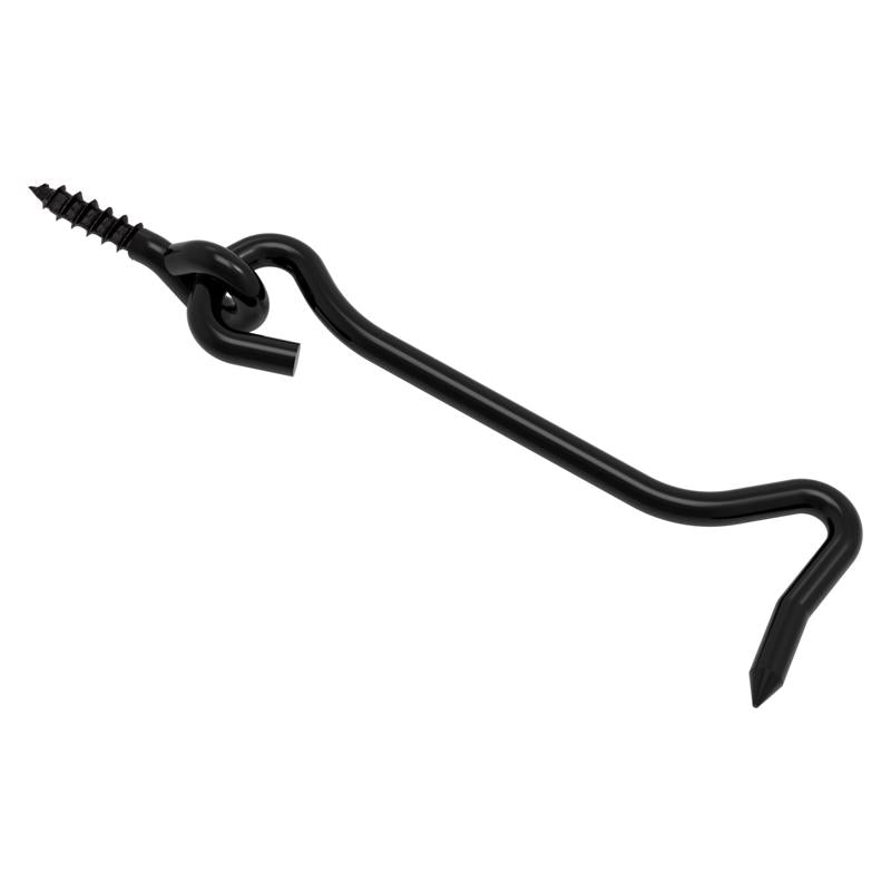 NATIONAL HARDWARE - National Hardware Medium Black Steel 4 in. L Hook and Eye 1 pk