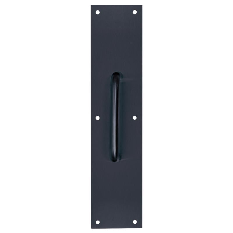 TELL - Tell 15 in. L Matte Black Stainless Steel Pull Plate