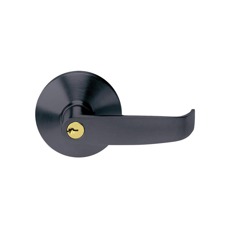 TELL - Tell Matte Black Keyed Entry Lever 2 in.