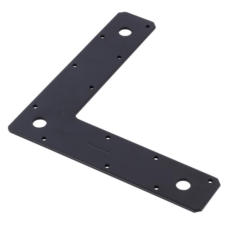 HAMPTON - Hampton 1/8 in. H X 9 in. W X 2 in. D Black Steel Corner Plate
