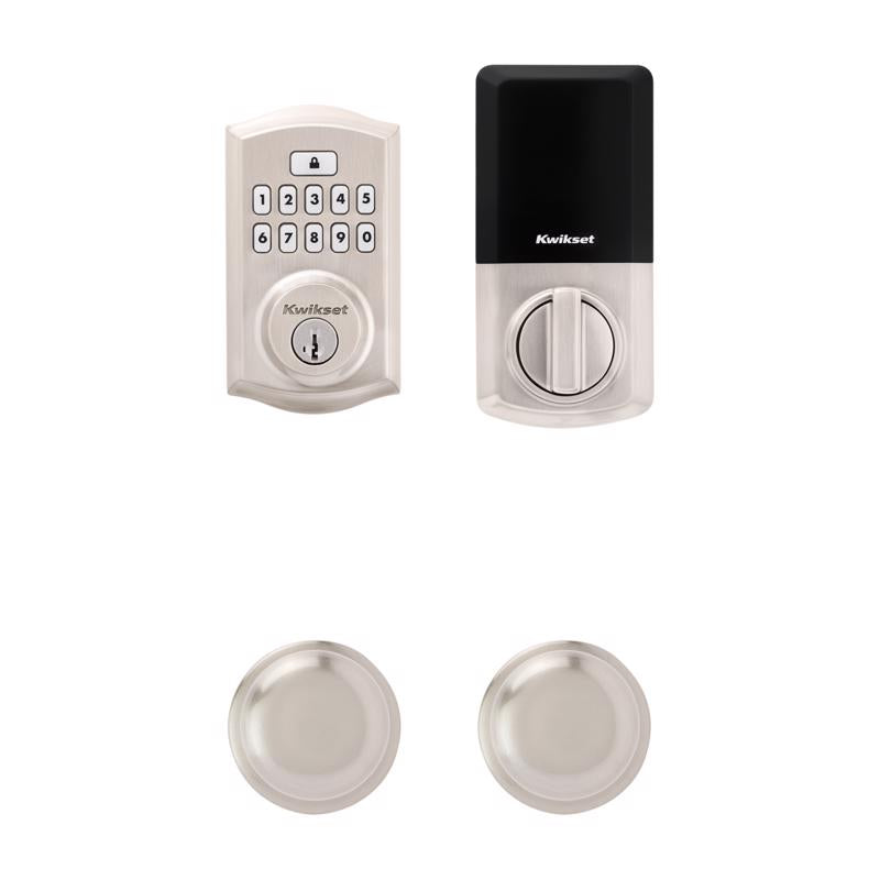 KWIKSET - Kwikset SmartCode Satin Nickel Metal Electronic Deadbolt - Case of 2 [992600-002]