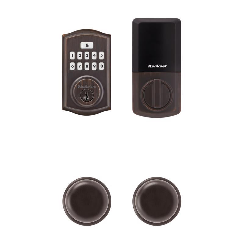 KWIKSET - Kwikset SmartCode Venetian Bronze Metal Electronic Deadbolt - Case of 2