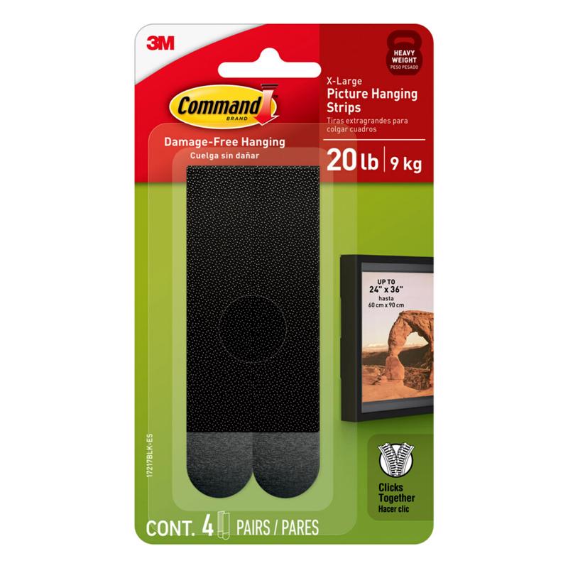 3M - 3M Command Extra Large Foam Strips 4 pk - Case of 6