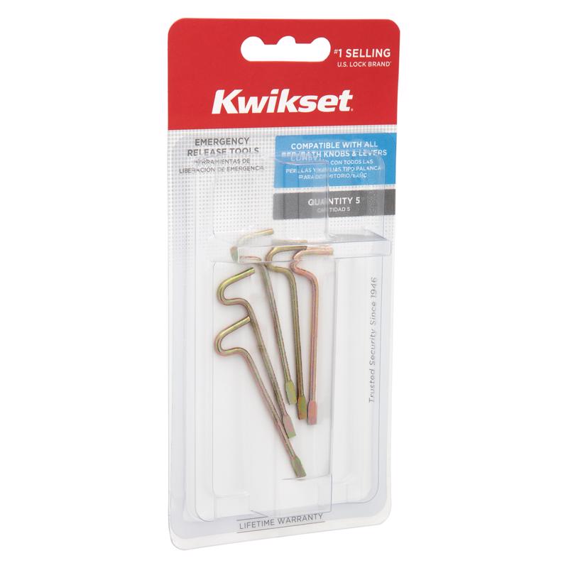 KWIKSET - Kwikset No. 5 Metal Emergency Release Tool 5 pk