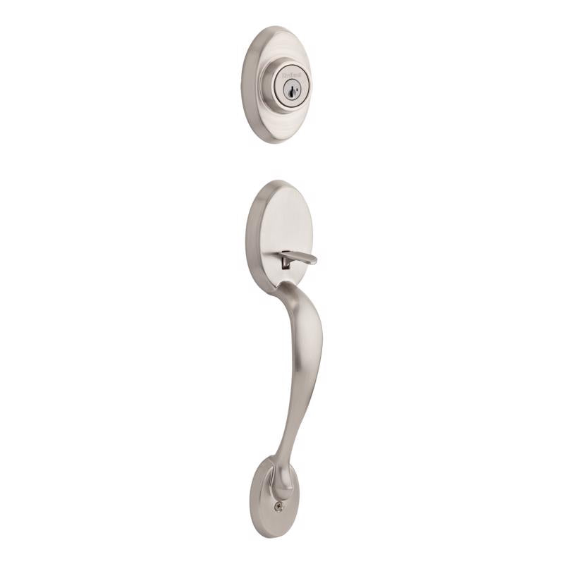 KWIKSET - Kwikset Chelsea Satin Nickel Entry Handleset 1-3/4 in.