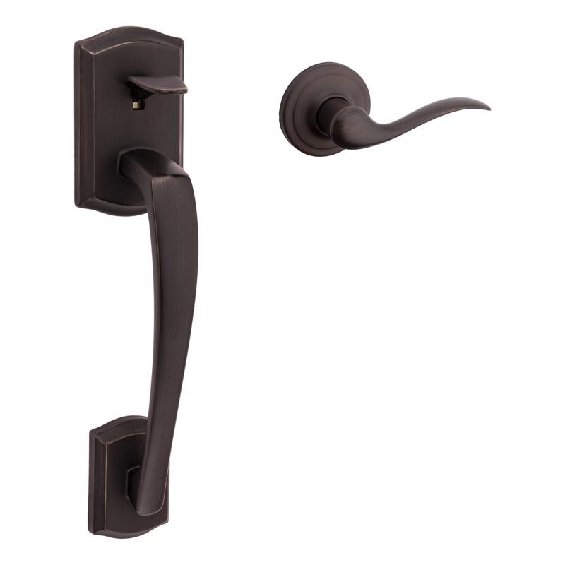 KWIKSET - Kwikset Prescott Venetian Bronze Entry Handleset 1-3/4 in. [98150-014]