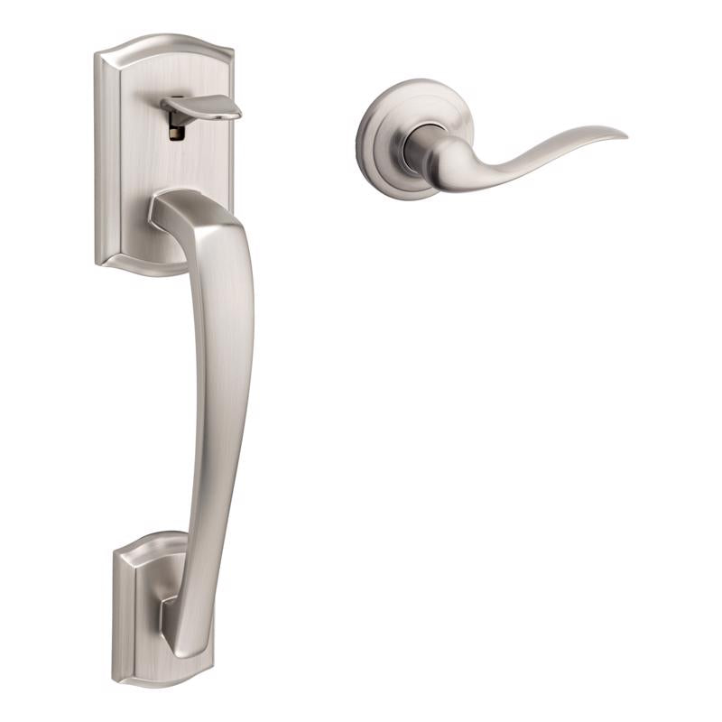 KWIKSET - Kwikset Prescott Satin Nickel Entry Handleset 1-3/4 in. [98150-013]