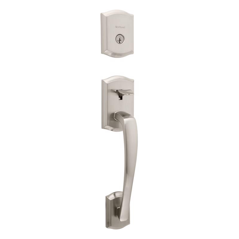 KWIKSET - Kwikset Prescott Satin Nickel Entry Handleset 1-3/4 in. [98180-021]