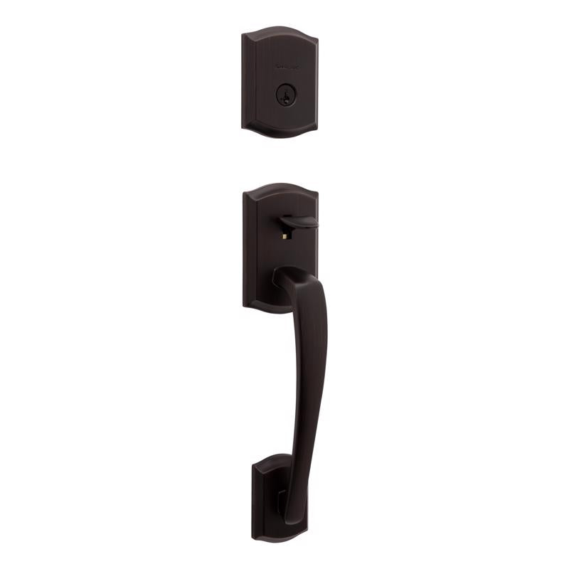 KWIKSET - Kwikset Prescott Venetian Bronze Entry Handleset 1-3/4 in. [98180-022]