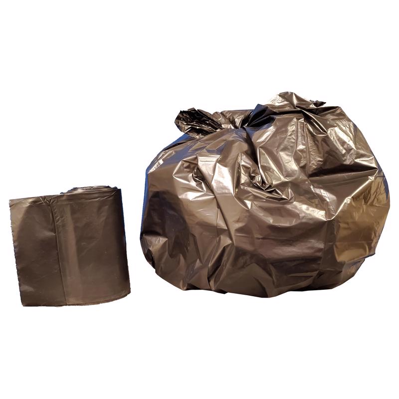 NORAMCO - Noramco 30 gal Trash Can Liners Handle Tie 250 pk 0.6 mil