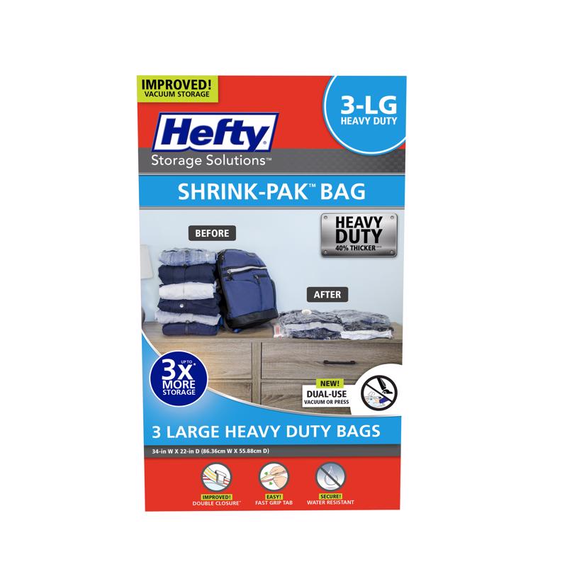 HEFTY - Hefty Shrink-Pak Clear Vacuum Cube Storage Bags - Case of 2 [HFT-7046463-2]