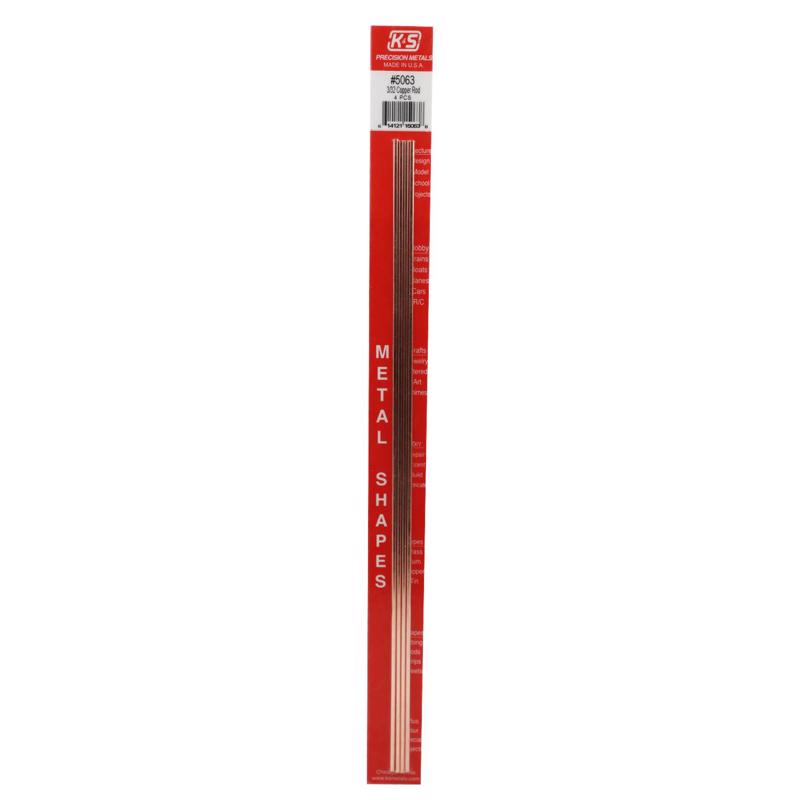 K&S - K&S 3/32 in. D X 1 ft. L Utility Copper Tube