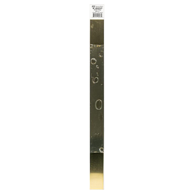 K&S - K&S 0.03 in. X 1 in. W X 12 in. L Galvanized Brass Plain Metal Strip