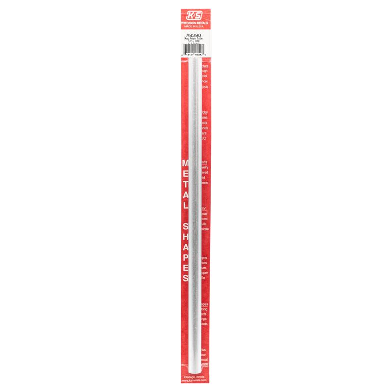 K&S - K&S 1/2 in. D X 1 ft. L Round Aluminum Tube [8290]