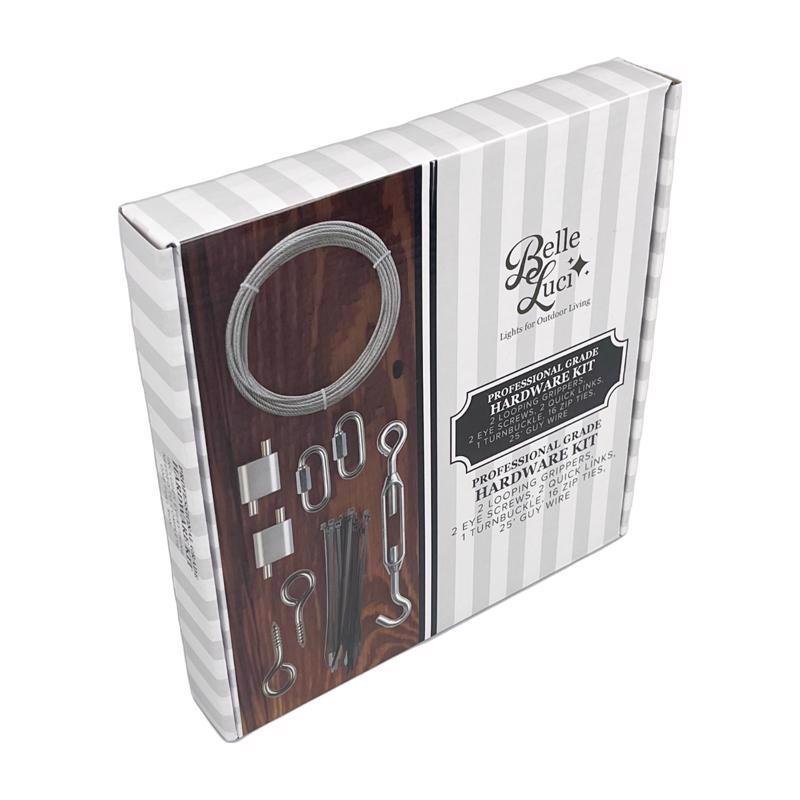 BELLE LUCI - Belle Luci Holiday Bright Lights Patio Hardware String Light Hanging Kit 0 in. 0 lights