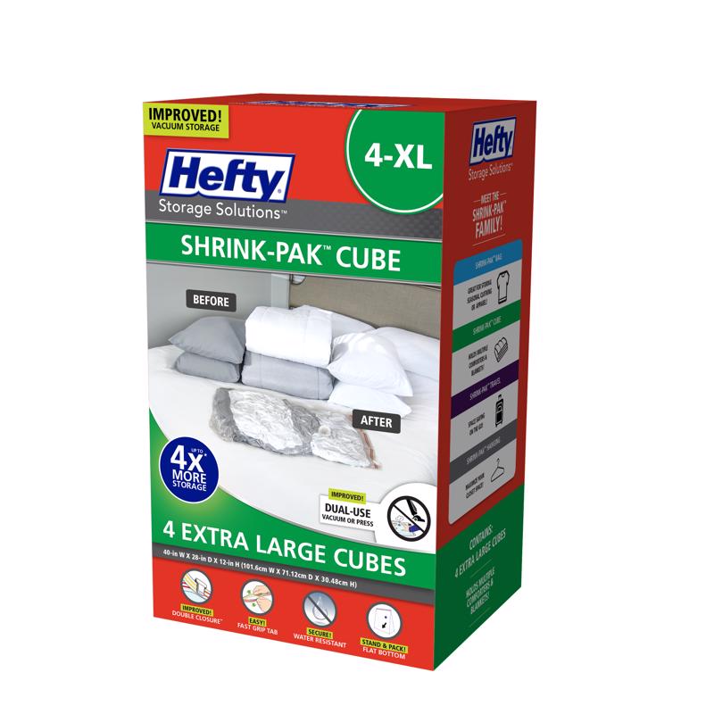 HEFTY - Hefty Shrink-Pak Clear Vacuum Cube Storage Bags - Case of 2 [HFT-7053463-2]