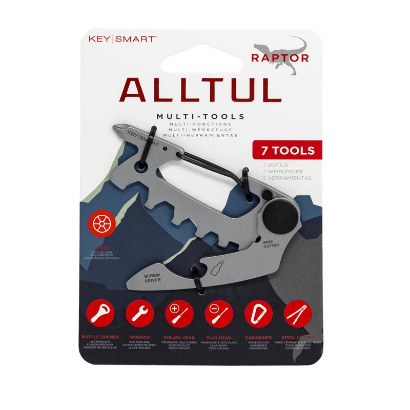 KEYSMART - KeySmart AllTul Stainless Steel Silver Raptor Multi-Tool Key